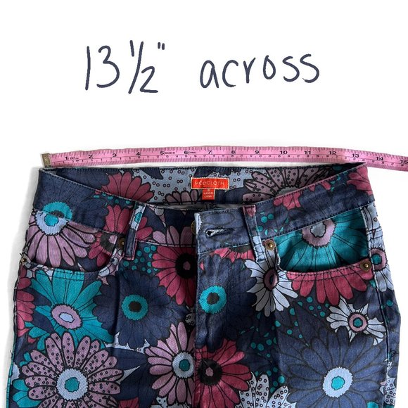Modcloth Floral Skinny Jeans, ankle length, small - Picture 9 of 14